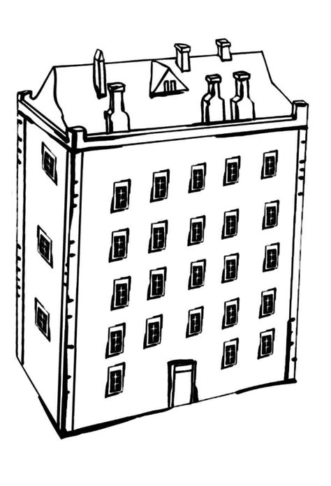 Disegno Edificio Della Casa Da Colorare Scarica Stampa O Colora