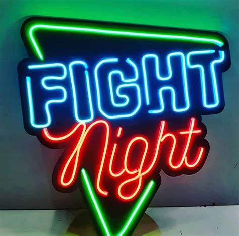 Fight Night Neon Led Tabela NeuNeon