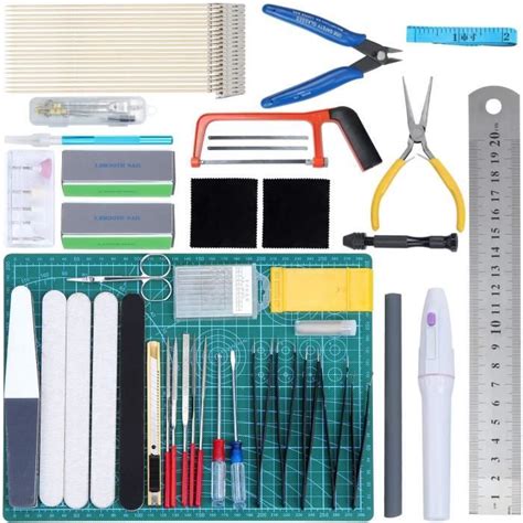 Grande qualité ZITFRI 22 Pcs Outillage Modelisme Outils Maquette Kit de