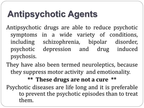 Schizophrenia and Antipsychotic Drugs