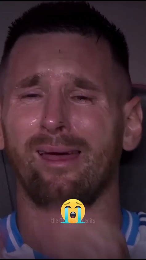 Messi Crying In Final Copa America 2024 Argentina V Colombia Youtube