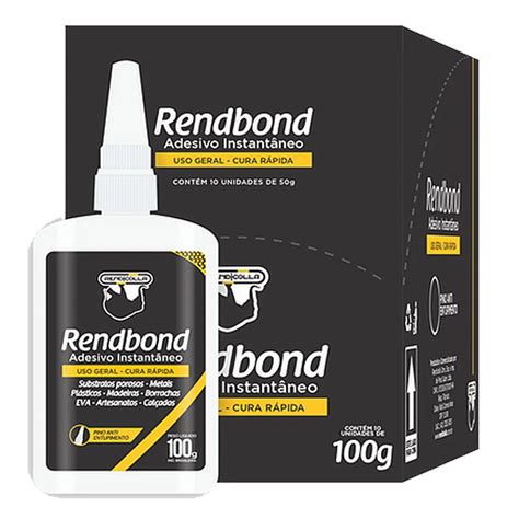 Kit 8 Colas Alta Resistencia Rendbond 10 Un 100g Rendicolla Adesivo