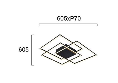 LED Плафон DANIEL 4263500 Viokef 57W 3000K Osvetlenieto bg