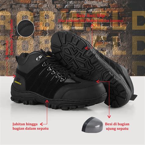 Jual Sepatu Safety Pria Sepatu Septy Proyek Kerja Lapangan Sepatu Septi Hiking Outdoor Sepatu