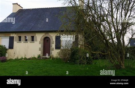 Breton Stone House Facade Stock Video Footage Alamy