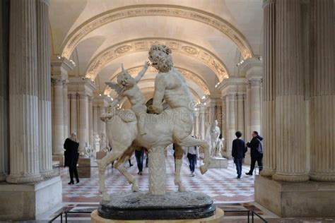 Interior of the Louvre Museum in Paris, France Editorial Stock Photo ...