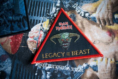 Iron Maiden Legacy Of The Beast Triangle Patch Tshirtslayer Tshirt