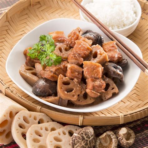 Braised Pork Belly With Lotus Root Recipe Buffalo Cookware Malaysia