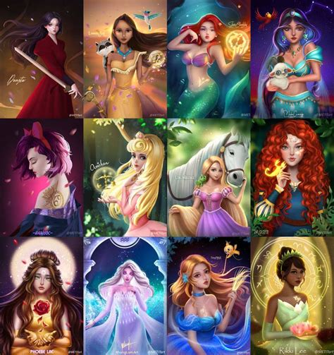 Zodiac Princess Disney fan art by TinyTruc on DeviantArt | Disney princess artwork, Disney ...