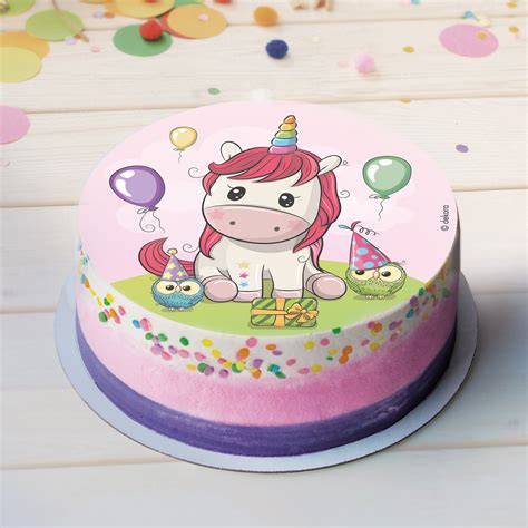 DISCO OBLEA TARTA UNICORNIO BABY 20CM Dekora