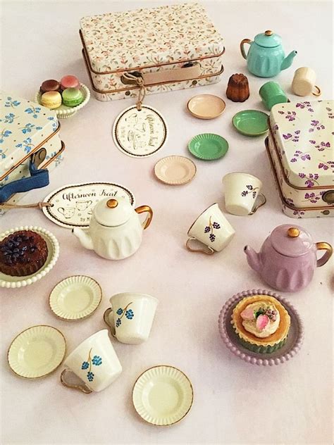 Miniature Dolls House Afternoon Tea Sets In Maileg Doll House