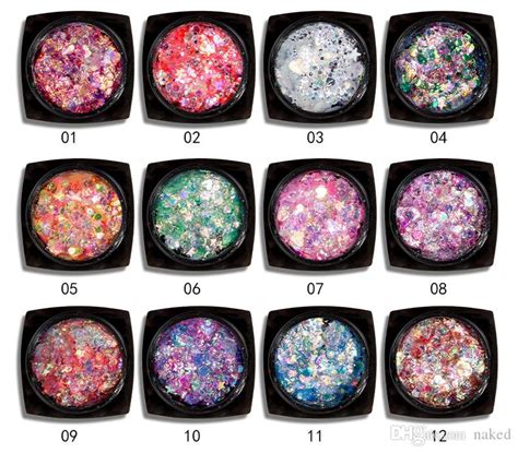 12 Boxes Makeup Face Body Glitter Set Cosmetic Festival Chunky Glitter