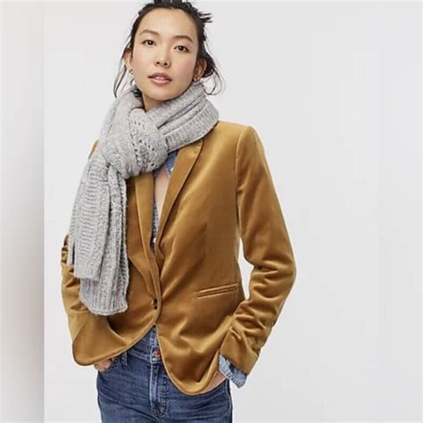 J Crew Jackets And Coats Nwtcrew Parke Blazer In Velvetgolden Brandy Poshmark