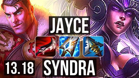 Jayce Vs Syndra Mid Games Godlike Na Diamond