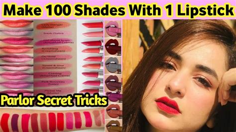 Parlor Secret Lipsticks Shade Mixinghow To Make 101 Shades With In 1