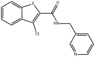 3 Chloro N Pyridin 3 Ylmethyl 1 Benzothiophene 2 Carboxamide 323176