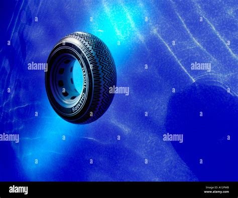 rubber ring suspended  pool stock photo alamy