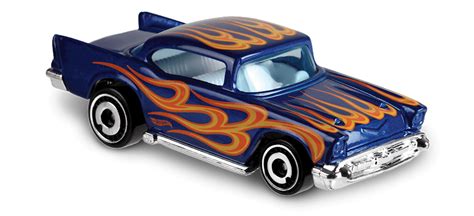 57 Chevy® In Blue Hw Flames Car Collector Hot Wheels