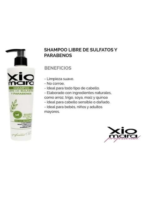 DE TODO UN POCO Shampoo Libre De Sulfatos Y Parabenos Xiomara Moda De