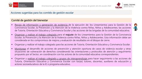 Orientaciones Generales Para Bloque Intermedio Las Sge Pptx