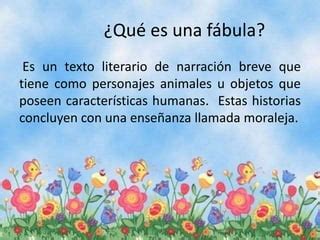 repasemos la fabula y sus características PPT