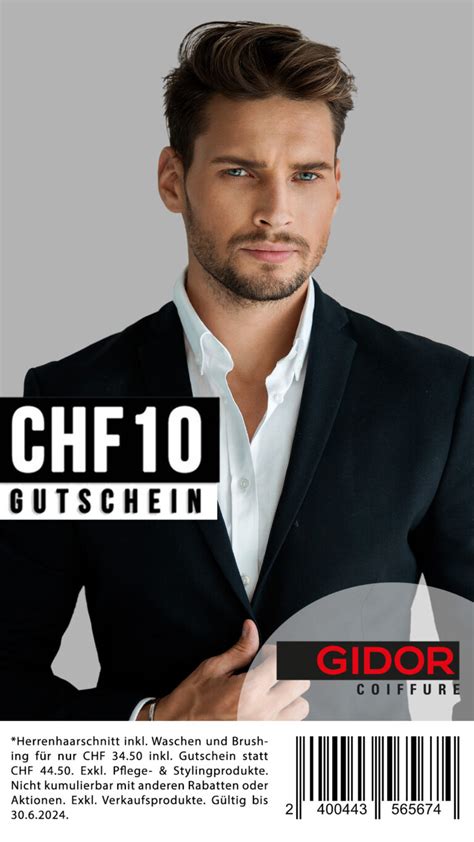 GIDOR Coiffure Superdeal Bon CHF 10