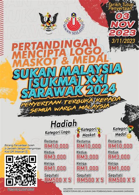 Sukma Xxi Pertandingan Cipta Logo Maskot Medal Suara Sarawak