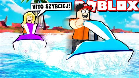 ROBLOX WIĘZIENIE UCIEKAMY Z WIĘZIENIA NA SKUTERACH WODNYCH