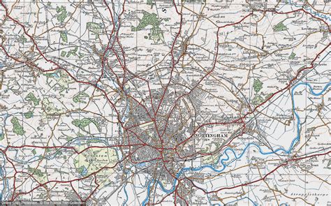 Historic Ordnance Survey Map of Mapperley Park, 1921