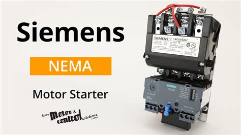 Siemens Nema Magnetic Motor Starter Youtube