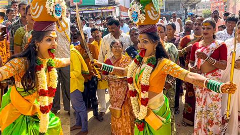 Komuravelli Mallanna Jatara 2024 Jogini Pavani Bonam Dance 2024 At