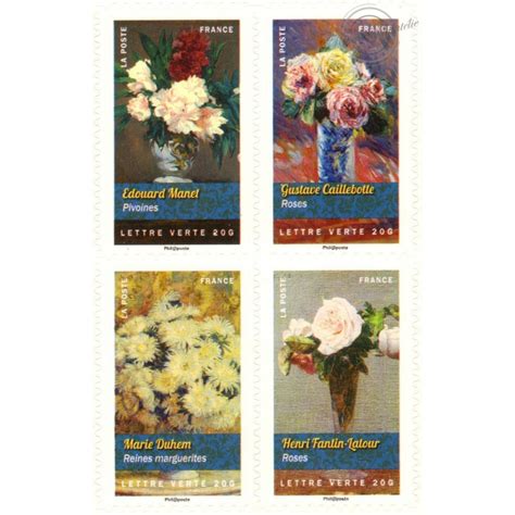 CARNET DE TIMBRES LETTRE VERTE FLORE BOUQUETS DE FLEURS NBC1120