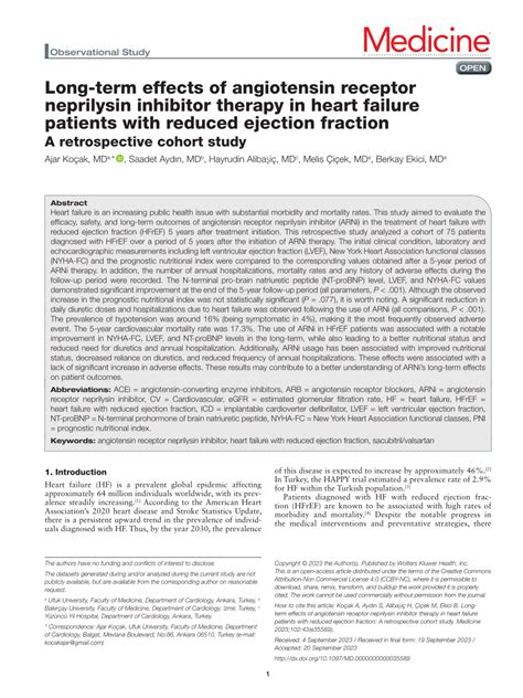 PDF Long Term Effects Of Angiotensin Receptor Neprilysin Inhibitor