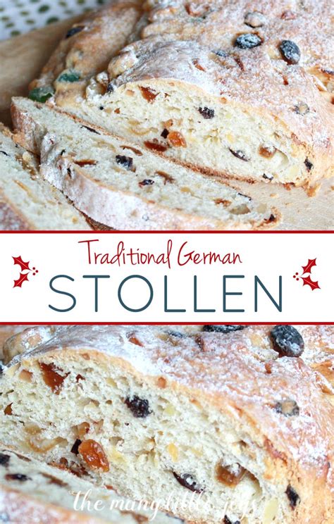 Traditional German Stollen Christmas Bread The Many Little Joys