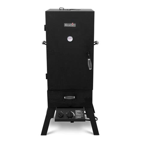 Char Broil 20 Lb Cylinder Push And Turn Ignition Gas Vertical Smoker Common 45 5 In Actual