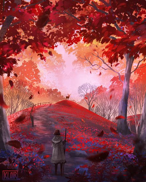 Red Forest by kloir on DeviantArt