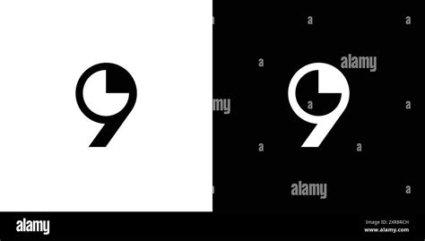 number  logo stock vector images alamy