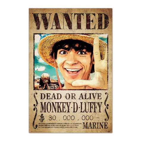 ONE PIECE NETFLIX - Wanted Luffy - Poster 61 x 91cm : ShopForGeek.com ...