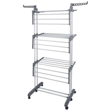 JEOBEST étendoir Pliable étendoir à roulettes Rack de séchage