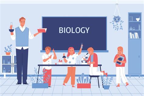 School Biology Flat 4902801 Vector Art at Vecteezy