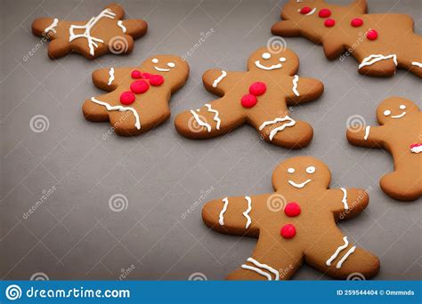 Galletas De Jengibre De Una Comida Tradicional Inglesa Para Hombres De