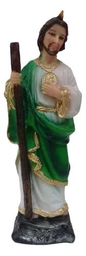 San Judas Tadeo Cm Bulto Figura De Resina Ojito De Cristal Meses