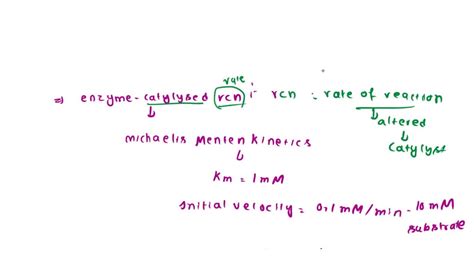 Assume That An Enzyme Catalyzed Reaction Follows Michaelis Menten