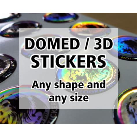 Domed 3D Stickers