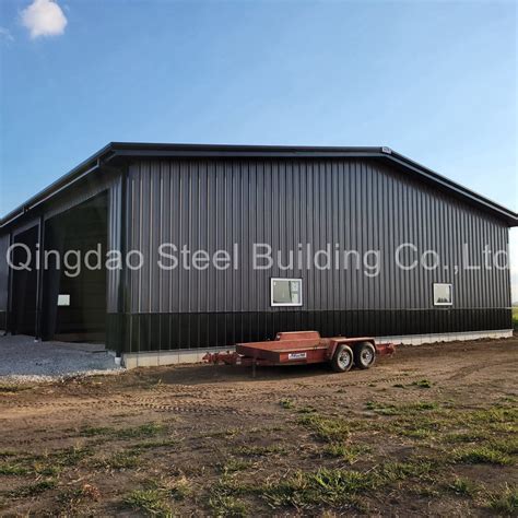 Portal Frame Workshop Steel Structure Storage Warehouse Shed Hangar Building Construction