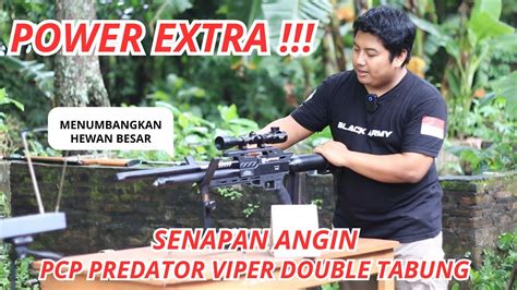 Tes Akurasi Senapan Angin Pcp Viper Double Tabung Black Army Berpower