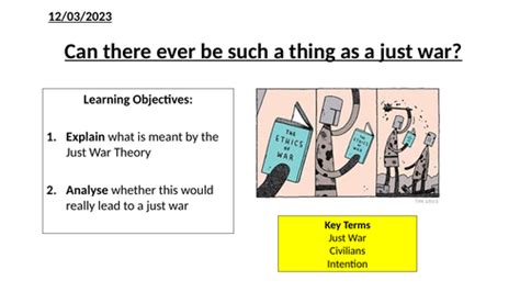 Just War Theory | Teaching Resources