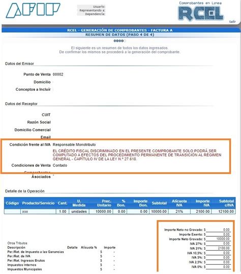 Facturas Electrónicas A monotributistas problema emitir Notas de Crédito