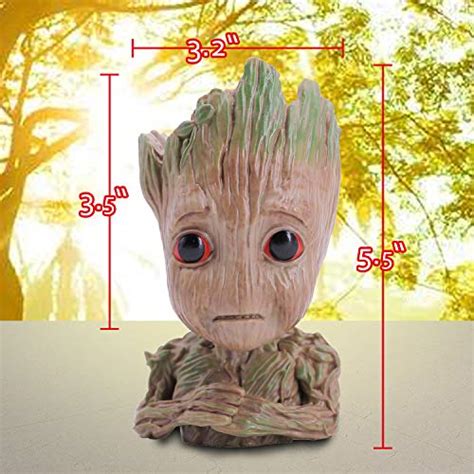 Sprite Beat Groot Flowerpot Groot Succulent Planter Cute Green Plants