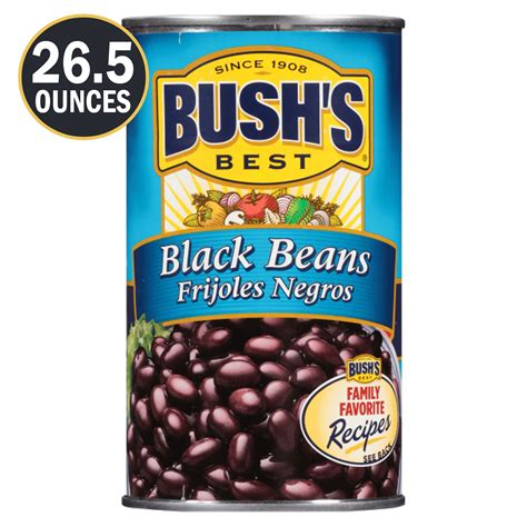 Bushs Canned Black Beans Canned Black Beans 265 Oz Can